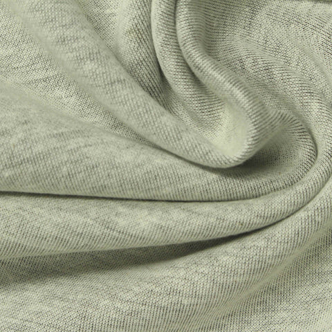 Heathered Grey Marl Scuba Knit, Poly-Cotton