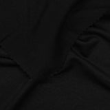 Polyester Stretch Jersey Knit Fabric, 245 gsm, 150 cm — Black — photo 3