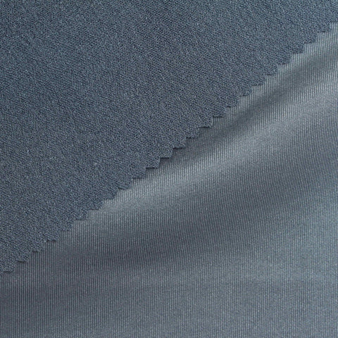 Polyester Stretch Scuba Knit Fabric, 331 gsm, 168 cm — Blue