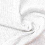 Light Grey Marl Rib Knit, Poly-Cotton — photo 3