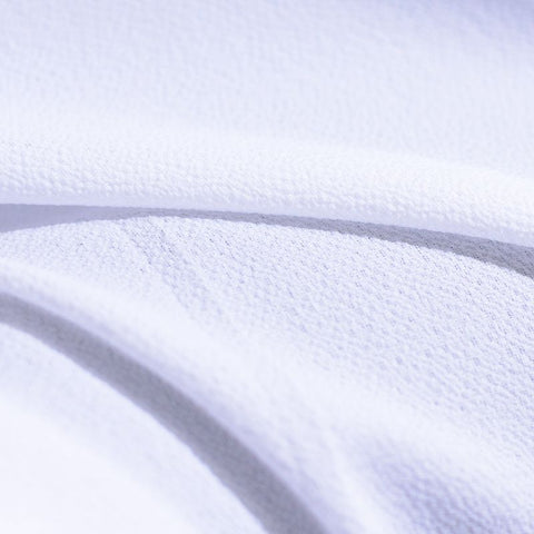 Polyester Stretch Chiffon Fabric, 120 gsm, 147 cm — White