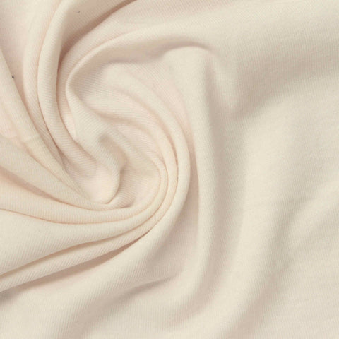 Polyester Cotton Stretch Jersey Knit Fabric, 170 gsm, 164 cm — Beige