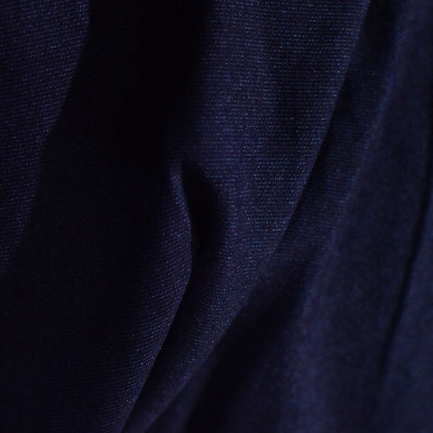 Dark Blue Marl Denim, Cotton, 173 cm