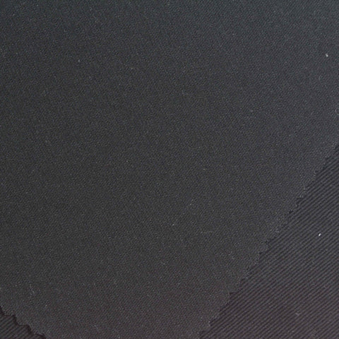 Cotton Polyester Stretch Jersey Knit Fabric, 316 gsm, 184 cm — Black