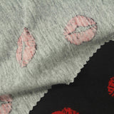 Printed 100% Cotton Jersey Knit Fabric, 160 gsm, 165 cm — Black — photo 3