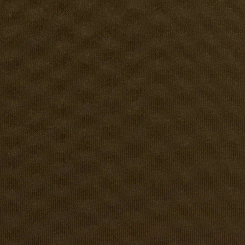 Polyester Cotton Stretch Scuba Knit Fabric, 310 gsm, 160 cm — Brown