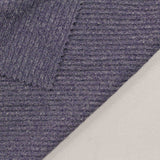 Heathered Purple Marl Rib Knit, Polyester — photo 3