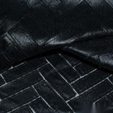 Dark Grey Herringbone Jacquard, Polyester — photo 3