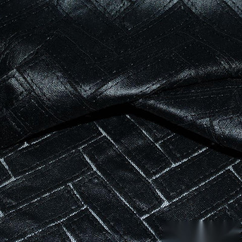 Dark Grey Herringbone Jacquard, Polyester, 170 gsm