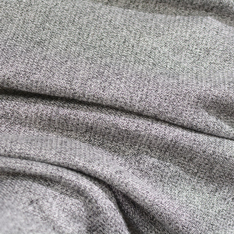 Grey Marl Chunky Knit, Poly-Cotton, 278 gsm