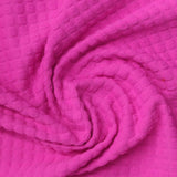 Bright Pink Textured Jersey Knit, Polyester — photo 3