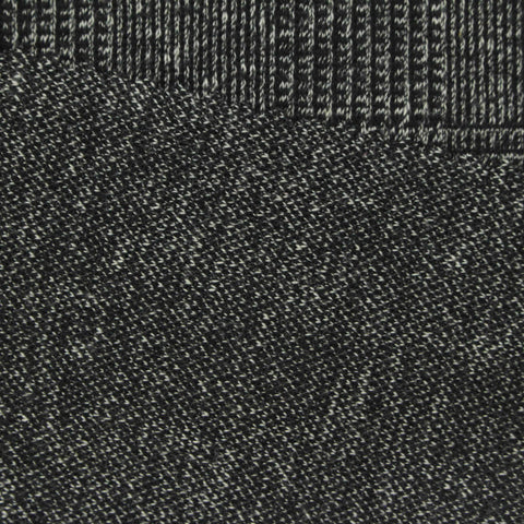 Black Textured Jacquard, Cotton-Poly
