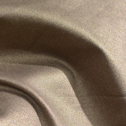 Heathered Brown Marl Twill, Cotton-Poly