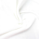100% Cotton Interlock Knit Fabric, 182 gsm, 148 cm — White — photo 3