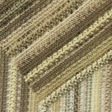 Beige Vertical-Stripe Warp Knit, Polyester — photo 3