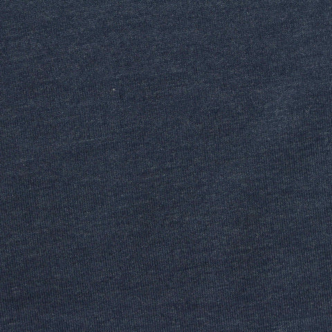 Dark Blue Marl Jersey Knit, Cotton-Poly, 163 gsm, 169 cm