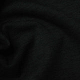 Nylon Viscose Metallic Stretch Ponte Knit Fabric, 384 gsm, 155 cm — Black — photo 3