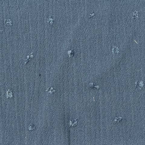 Blue Tone-on-Tone Dot Crepe, Viscose