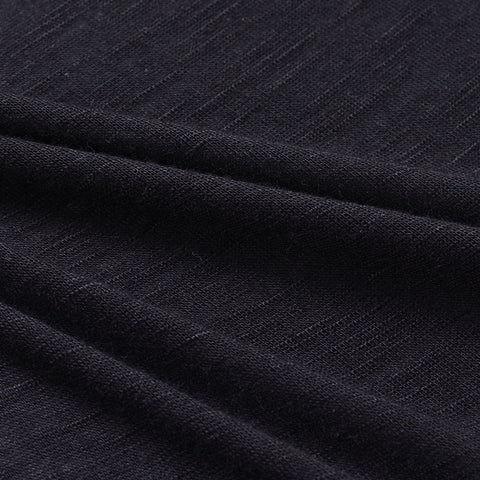 Navy Marl Jersey Knit, Poly-Viscose, 125 gsm