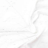 White Abstract Jersey Knit, Poly-Cotton — photo 3