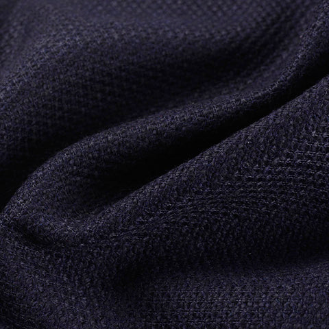 100% Polyester Interlock Knit Fabric, 418 gsm — Black