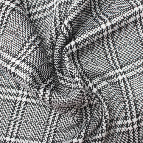 Black Plaid Jacquard, 279 gsm