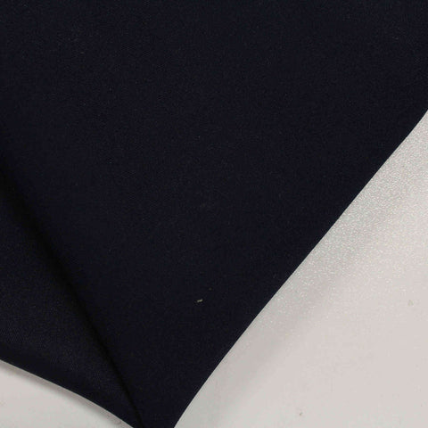 Brushed Polyester Stretch Scuba Knit Fabric, 419 gsm — Black