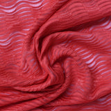 Red Horizontal-Stripe Jacquard, Polyester — photo 3
