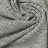 Grey Marl Rib Knit, Poly-Viscose — photo 3