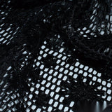 Black Floral Knit, Polyester — photo 3