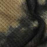 Dark Grey Abstract Waffle Knit, Polyester — photo 3