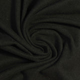 Polyester Stretch Milk Silk Knit Fabric, 180 gsm, 175 cm — Black — photo 3