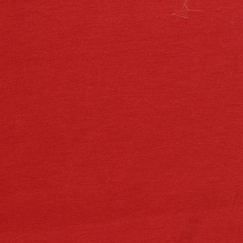 Cotton Stretch Jersey Knit Fabric, 200 gsm, 180 cm — Red