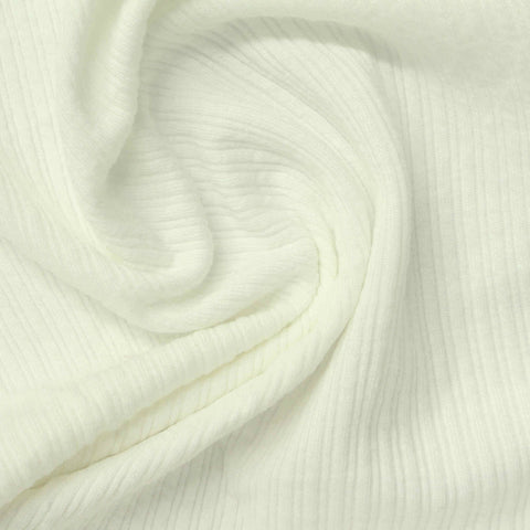 Off-White Ribbed Rib Knit, Polyester