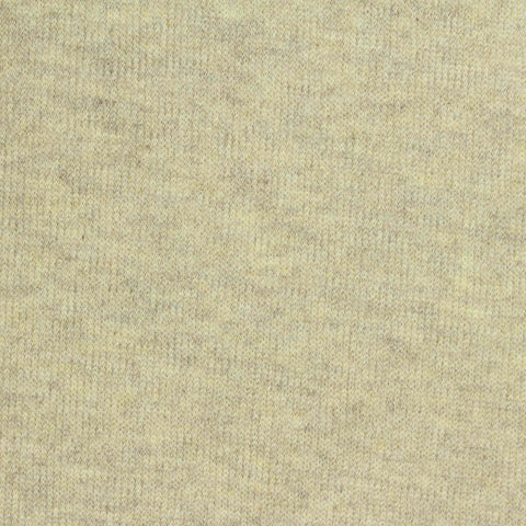 Light Beige Marl Rib Knit, Poly-Cotton, 297 gsm