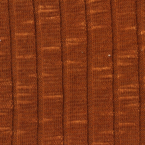Viscose Polyester Stretch Rib Knit Fabric, 300 gsm, 152 cm — Brown