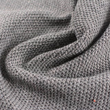 Grey Marl Interlock Knit, Polyester — photo 3