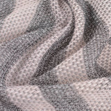 Grey Horizontal-Stripe Chunky Knit, Polyester — photo 3