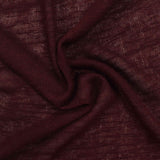 Dark Red Fine-Marl Chunky Knit, Viscose-Poly — photo 3