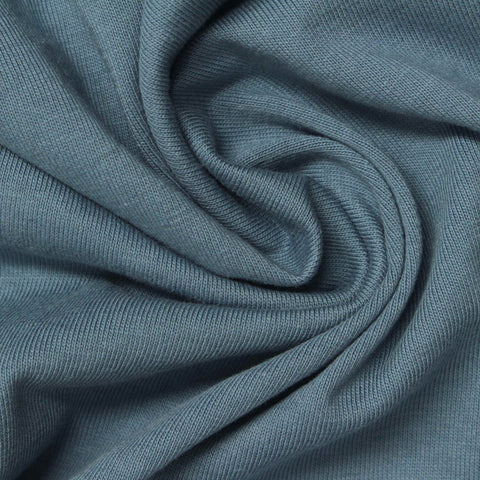 100% Cotton Jersey Knit Fabric, 186 gsm, 187 cm — Grey