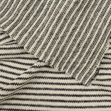 Black Horizontal-Stripe Chunky Knit, Poly-Viscose — photo 3