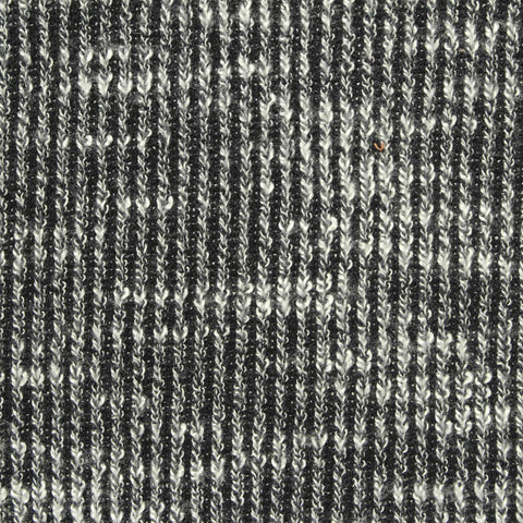Black Heather Rib Knit, Poly-Cotton