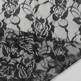 Black Floral Lace, Polyester — photo 3