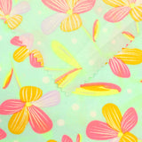 Pink Flowers Poplin, Cotton — photo 3