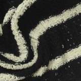 Black Horizontal-Stripe Rib Knit, Cotton-Poly — photo 3