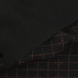 Dark Red Check Woven, Poly-Viscose — photo 3