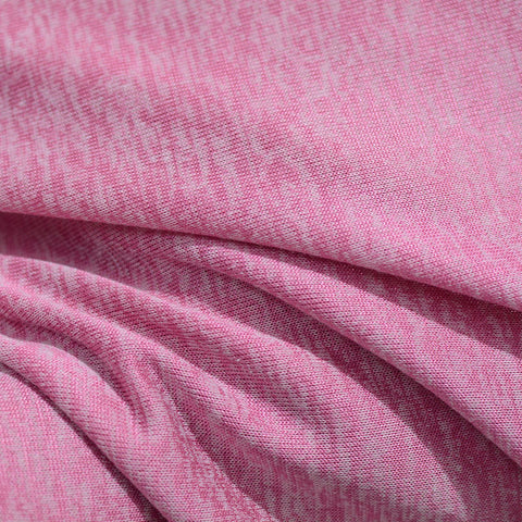 Pink Marl Knit, Poly-Viscose, 196 gsm