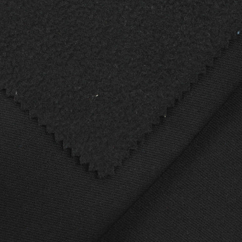 100% Polyester Bengaline Fabric, 389 gsm — Black