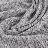Grey Heathered-Marl Chunky Knit, Poly-Viscose — photo 3