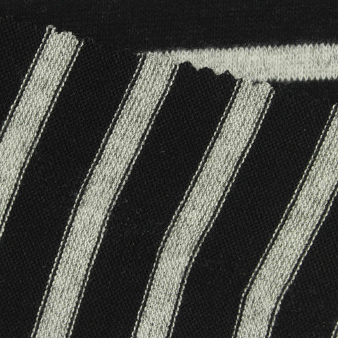Black Zebra Chunky Knit, Viscose-Poly, 190 gsm